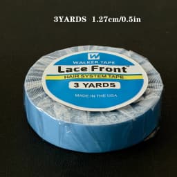 0.8cm/1.0cm/1.27cm/2cm/2.54cm Width Walker Lace Front Tape 3Yards Waterproof Strong Hold Tape for Lace Wigs