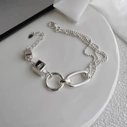 New 925 Sterling Silver Metallic Belt Vintage Punk Bracelet Bangle For Woman Girl Fashion Jewelry Gift Dropship Wholesale