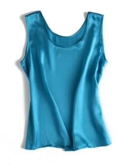 SuyaDream. Women Basic Cozy Tanks, 100% Real Silk, O Neck Sleeveless Chic T Shirt, 2025 Solid Summer Vests, White, Pink, Beige