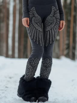 Women's Snow Wolf 3D Print Stretchy Workout Leggings Slim Tights Sexy Yoga Pants Trendy Fashion Clothes