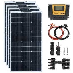 XINPUGUANG 100w 200w 12v Portable Flexible Solar Panel 18V 100W - 1000W Plate Cells Monocrystalline Silicon Panel Solar Kit