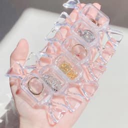 10Pcs Creative Transparent Candy Shape Mini Plastic Box Rings Earrings Jewelry Box Jewellery Storage Boxes Organizer Box Gift