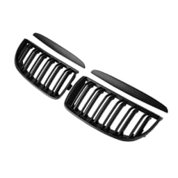 Front Bumper Kidney Grill Gloss Black Left&Right For 2005-2008 BMW 3 Series E90 320i 325i 325xi 330i 323i 328i 328xi 335i 335xi