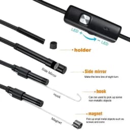3-in-1 5.5/8mm USB Type-C Endoscope Camera 1080P 720P 480P, IP67 Waterproof Snake Borescope for Android OTG Phone PC, Car Sewer
