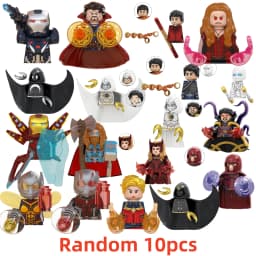 Blind Box Mini Building Blocks TV6208 Figures Big Goblin Spiderman Iron Man Venom Captain Hawk Deadpool Armor Christmas Gift Toy