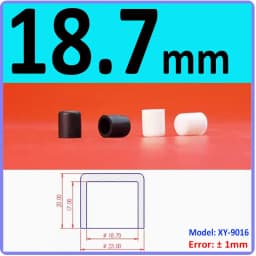 3mm-60.5mm Black/White Silicon Rubber Caps Blanking End Cover Protectors For Round Pipe/Furniture