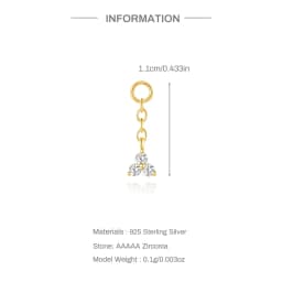 AIDE 1 Piece 925 Sterling Silver Spare Parts Chains Part For Stud Earring Piercing Hoops Drop Earring Women Fine Jewelry Gift