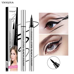Quick-Drying Liquid Eyeliner, Waterproof, Smudge-Proof, Long-Lasting Black, Ideal for Beginners
