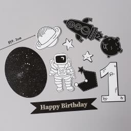 Decor Cake Topper Astronaut Space Boy Birthday Party Decorations UFO Kids Decor Cake Topper Dessert Baby Shower DIY Decor Part