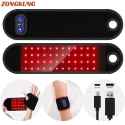 NEW Rechargeable Red Light Therapy Wrist Wrap 48PCS LED Red and Infrared Light for Hand, Wrist, Finger, and Joint Discomfort