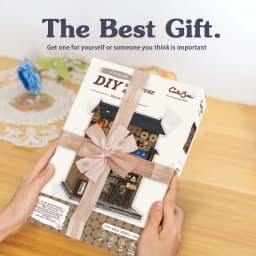 Original CUTEBEE Book Nook Kit DIY Doll House Bookshelf Insert Amazing Gift for Child Morita-Ya Japanese Style DIY Miniature Toy