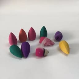 58Pcs Cones in Glass Bottle Package Flavor Can Choose Natural Smoke Backflow Incense Cones Hollow Cone Incense Sandalwood