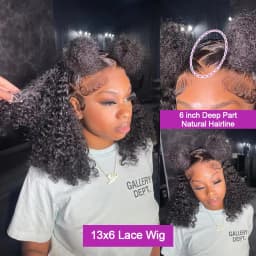 220% Density Short Bob Wig 16Inch 13x4 Water Deep Wave Lace Front Bob Wigs Human Hair 5x5 Lace Closure Curly Bob Wigs Human Hair