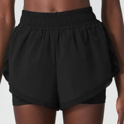 Women Summer Running Shorts Solid Color 2 In 1 Gym Yoga Short Breathable Quick Dry Short Sportswear Female Workout Clothes