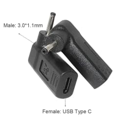 USB 3.1 Type C USB-C to DC Power Adapter PD Emulator Trigger Plug Connector Converter for Asus Hp Dell Acer Notebook Pc