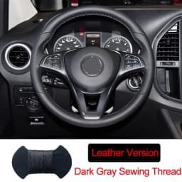 Hand Sewing Car Steering Wheel Wrap for Mercedes-Benz Vito III ( W447 ) 2015 - 2023 Circular Shape Braid on The Steering Wheel