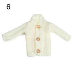 Doll Handmade Mini Knitted Sweater Coat 28cm-30cm Doll Accessories Winter Tops Casual Wear Clothes for 1/6 Dolls DIY Gift Toys