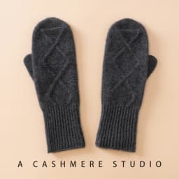 Winter High-Quality 100% Goat Cashmere Knitted Gloves Women Soft Warm Stretch Knit Mittens Full Finger Guantes Female Mittens