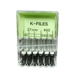 6Pcs/Pack Dental Endo Files Hand Use K Files Stainless Steel Root Canal Treatment Drills Endodontic Instruments