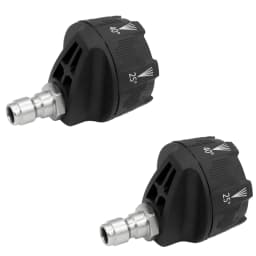 6 in 1 14 Inch Car Wash Nozzle Pressure Washer Connector for 1/4 Inch Interfaces Reliable ABS and Stainless Steel Build