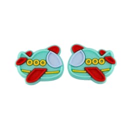 Kovict 5/10Pcs Silicone Beads Car Airplane Rainbow Rocket Bead For Jewelry Making DIY Keychain Necklace Bracelet Accessories