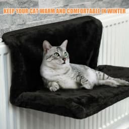 Cat Hanging Bed Pet Animal Radiator Bed Warm Fleece Basket Cradle Hammock Metal Iron Frame Removable Cat Hammock