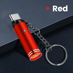 Elough Type C Mini Portable Lighter Air Blast Cigarette Lighter Outdoor Safety Windproof Explosion-Proof Lighter for IPhone15-17