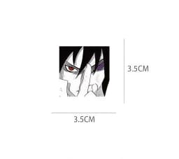 100Pcs Naruto Black & White Manga Style Sticker Set, Classic Anime Character Scene Decals for Laptop, Skateboard & DIY Decor