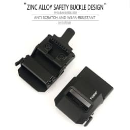 TUSHI Brand Classic High-End Elongated Thickened Men's Tactical Nylon Waist Belt Toothless Smooth Automatic Buckle Canvas Nylon