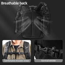 Besnfoto Waterproof Hard Shell Photography Backpack for DJI Drones & DSLR Cameras, Travel Shoulder Handbag Storage Case