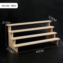 Pure Wood Display Stand Storage Rack Desktop Figurine Bubble Mat Doll Meat Green Plant Multi-layer Staircase Rack
