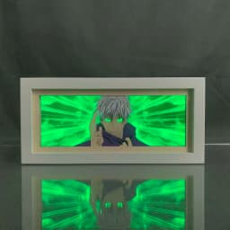 Anime LED Night Light Box Jujutsu Kaisen Satoru Gojo for Kids Room Decoration Nightlight Lightbox Manga 3d Paper Cut Desk Lamp