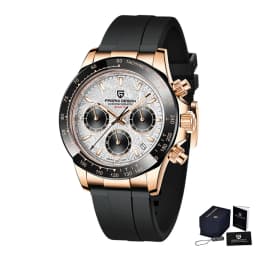 Original New PAGANI DESIGN PD-1664 / PD-1644 Japan VK63 Movt Quartz Wristwatches Sapphire Waterproof Chronograph Reloj Hombre