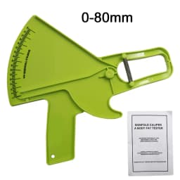 0-80mm Body Fat Measure Tester Analyzer Sebum Caliper Clamp Shaped Ruler Skinfold Test Instrument Measuring Tape