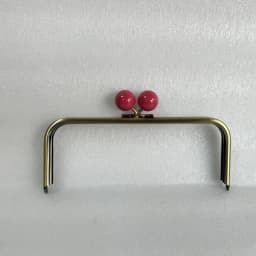 22 Or 24cm Kiss Lock Antique Bronze Big Ball Claps Metal Purse Frame Wholesale Bag Accessories Wallet Parts Plastic Candy Color