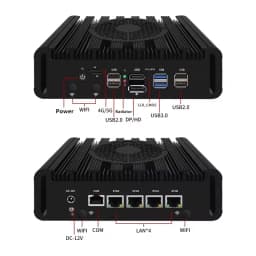 Topton Firewall Router Mini PC Intel N150 AMD Ryzen Embedded R2314 4x2.5G LAN NVMe 6xUSB Proxmox pfSense OPNsense Home Server