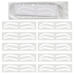 2024 Disposable Eyebrow Design Stencil Eyebrow Tint Airbrush Auxiliary Sticker for Brows Shaping with Single EyebrowsType Option