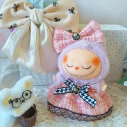 For Labubu Doll Clothes Hu Die Knot Skirt Set Labubu Idol V1 V2 Dolls Clothing Accessories 15/17cm Plush Doll Universal