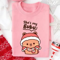 Bubu Dudu Christmas Couple Sweatshirt | Matching Holiday Sweater Gift Crew Neck Long Sleeve Fashion Comfortable Thermal Hoodie