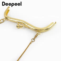 1/2/5Pcs 19cm Metal Embossed Bags Handle Purse Frame Kiss Clasp Handbag Wallet Clourse Clip DIY Sewing Brackets Bag Accessories