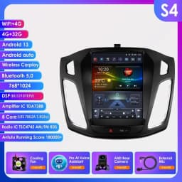 9.7"Android 13 Car radio DSP Carplay for Ford Focus 3 MK 3 2011-2017 2018 2019 Multimedia Video player 4G Screen 7862 Head Unit