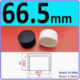 White Silicone Rubber Round End Cap Dust Seal Blanking End Stopper Protection Cover For Pipe Tube Furniture Pads 3mm-68.5mm