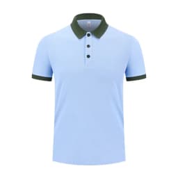 Flip Collar Short Sleeved Contrasting Collar Quick Drying Polo Shirt Printed Logo Embroidered Men's Sportswear Customization