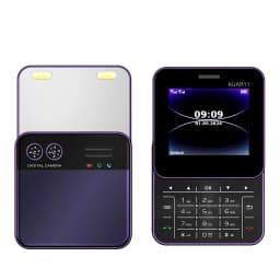 SERVO AUAR11 2.4 Inch Rotatable Screen Feature Phone Dual SIM Magic Voice Speed Dial Blacklist Flashlight FM 2G Keypad Cellphone