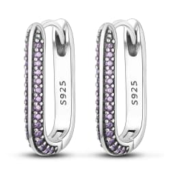 925 Sterling Silver Gold Color Circular Hoop Earrings Golden Earring Fit Original Charms Diy Fine Jewelry For Fashion Women