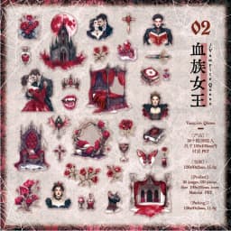 30pcs Nightfall Series Creative Character Theme Retro PET Stickers DIY Scrapbooking Aesthetics Journal Stationery Stickers
