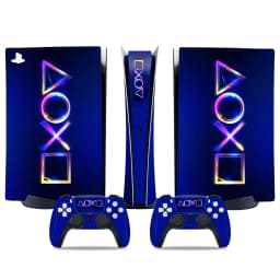 For PS5 Digital Protective Skin Sticker Vinyl Decal Full Set Cover Wrap for Game Console and 2 Controllers