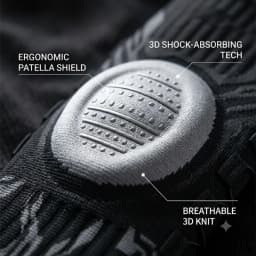 Sports Knee Pad Knob Pressure Spring Support Silicone Shock Absorption Breathable Nylon for Running Basketball Fitness