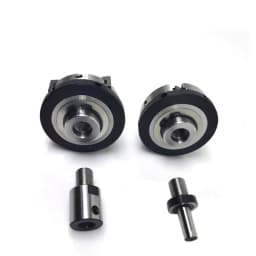 Sanou Lathe Chuck 3/4 Jaw Self-Centering K01-50 K01-63/ K02-50 K02-63 M14*1 Thread With Connecting Rod for Mini DIY Wood Lathe