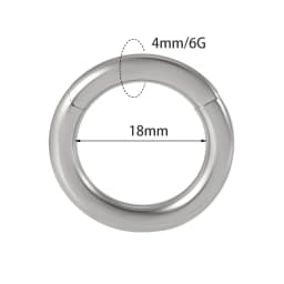 1PC Surgical Steel Nose Rings Septum Clicker Segment Hinged Ring Nose Ear Cartilage Tragus Helix Ear Lobe Body Piercing Jewelry